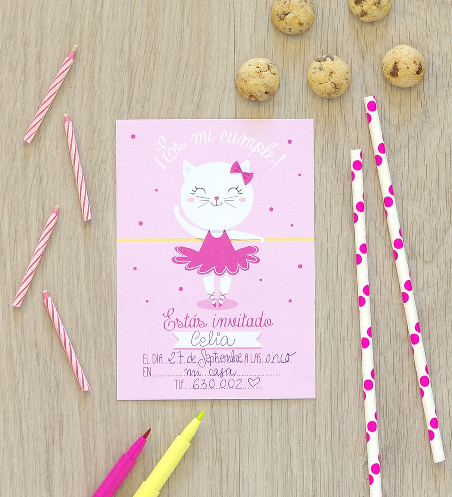 Image of Invitación cumple bailarina