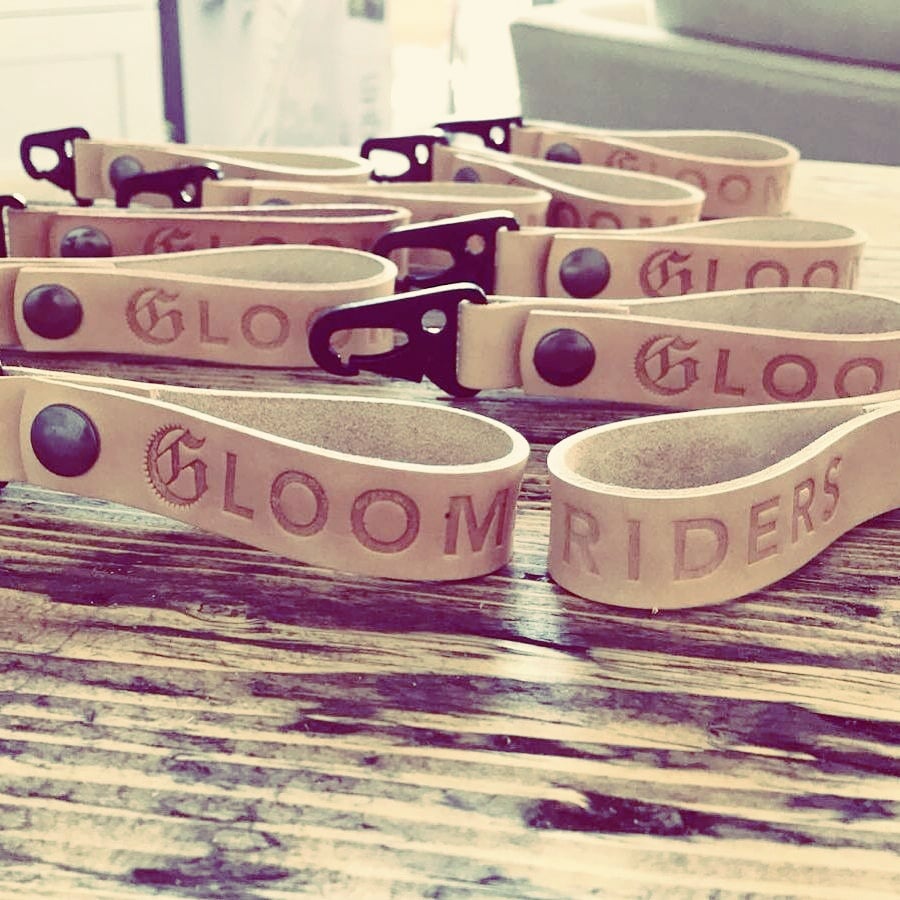 Image of Gloomriders Leather Key Straps TWO LEFT