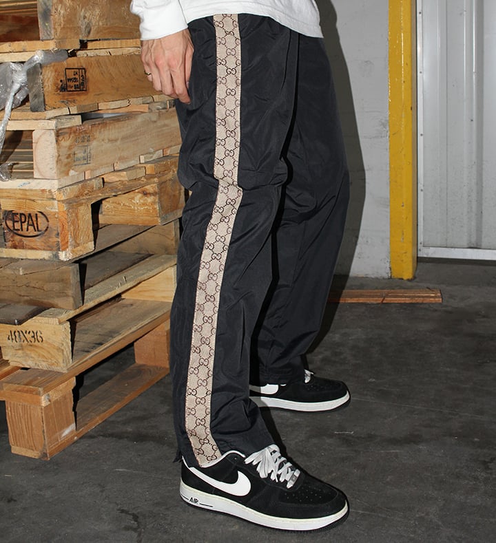 gucci side stripe track pants