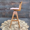 TH Brown Re-release Danish Bar stool ~ Light Ash ~