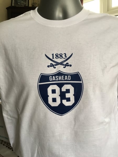 Image of Gashead 1883 Shield T Shirt (Free UK postage)