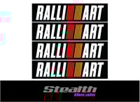 Mitsubishi evolution RALLIART bumper decal sticker kit