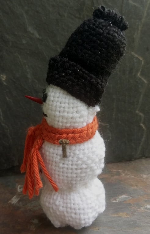 Image of Snowman Decoration, handwoven