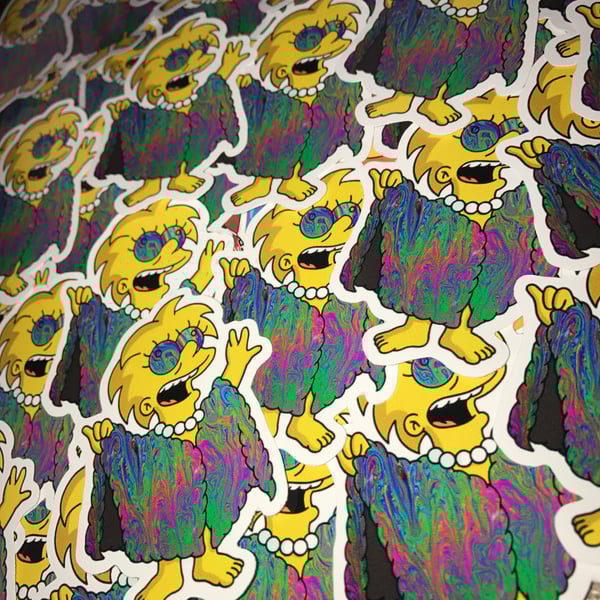 Image of I am the lizard queen! Vinyl cut sticker.