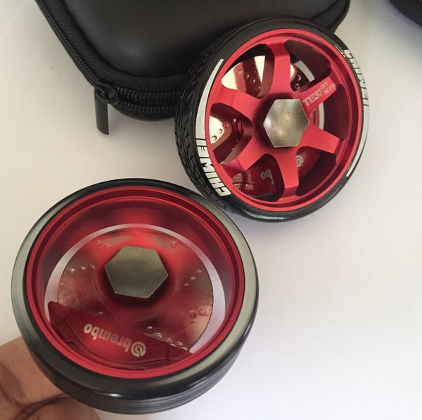 Image of RED Alloy Wheel Fidget Spinner