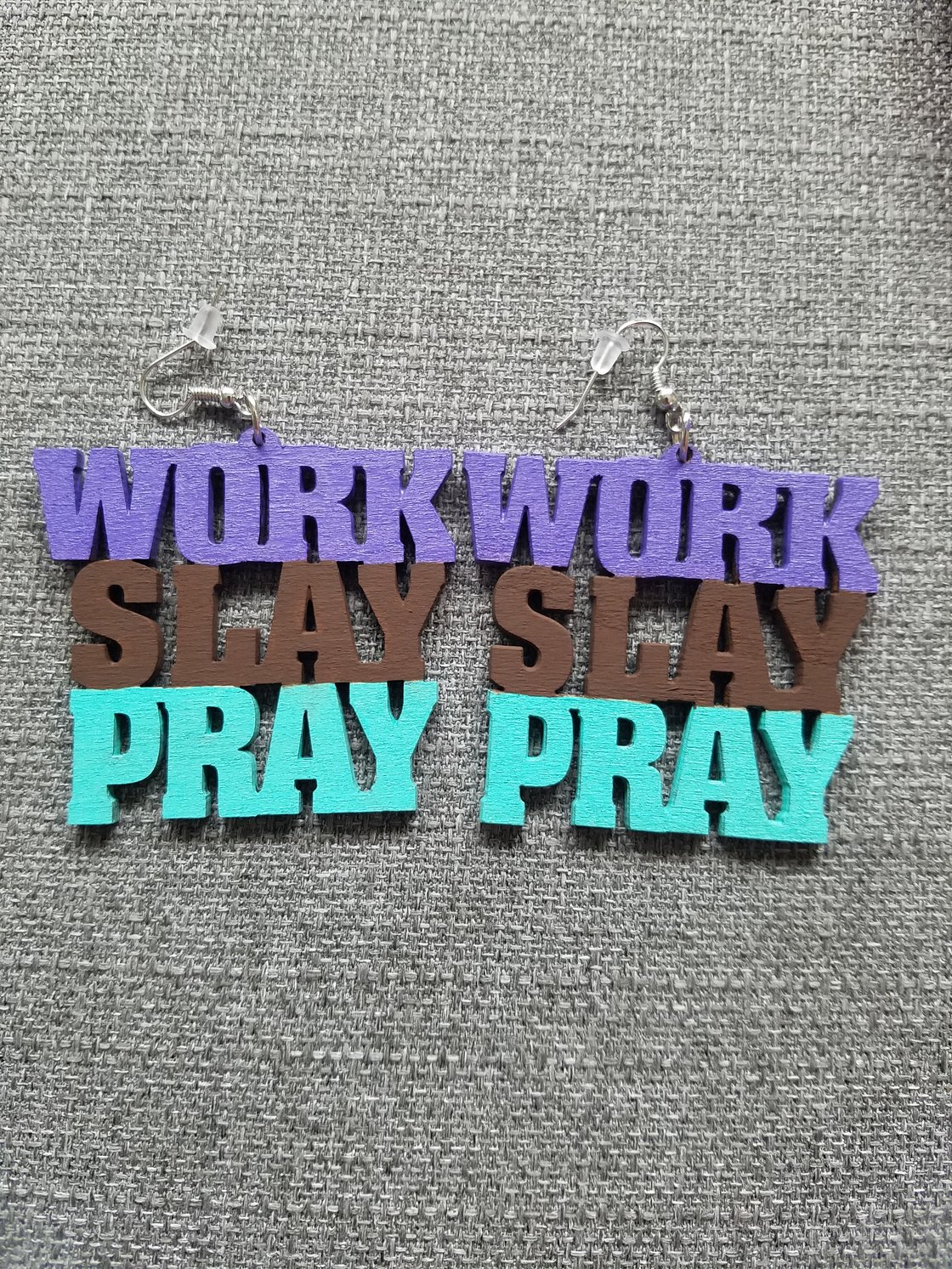 Image of Work Slay Pray Earrings