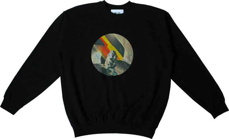 Image of -50% — solarized photo crewneck