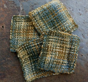 Image of Dust Clouds, handwoven coaster set
