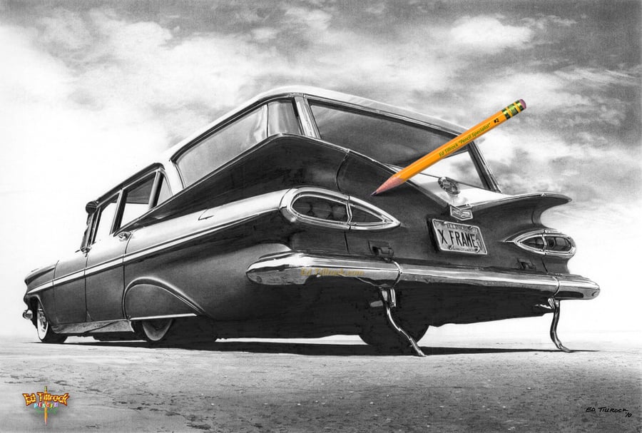 Image of '59 Wagon "X Frame" 11x17 Print 