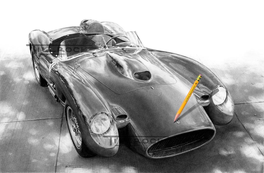 Image of Ferrari 250 Testa Rosa 11x17 Print