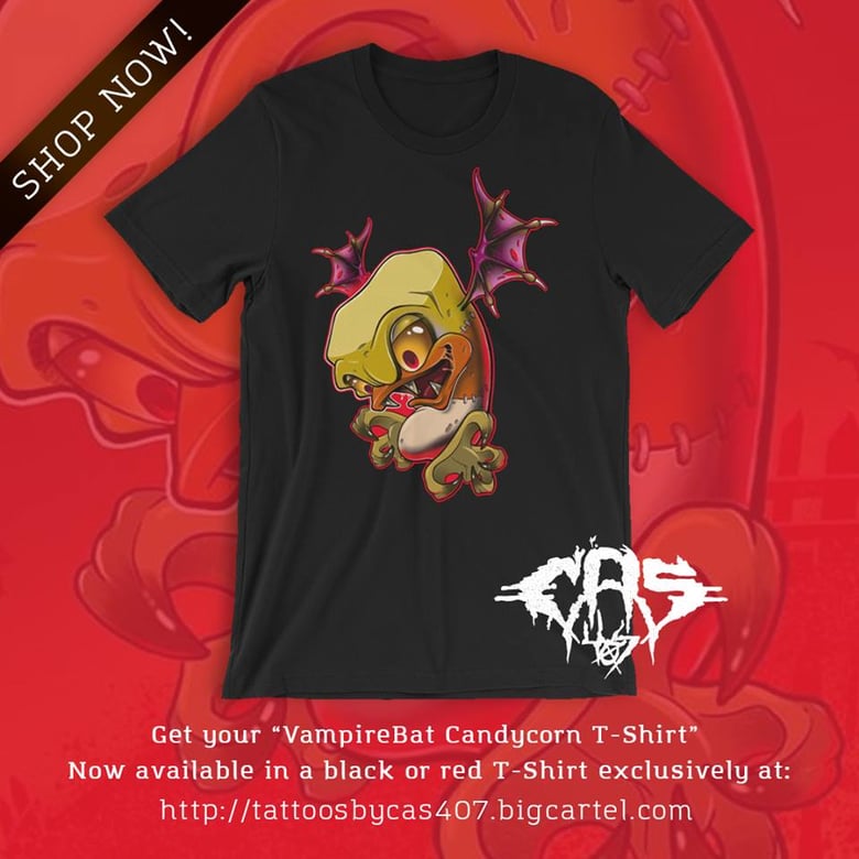 Image of VampireBat Candycorn T-Shirt blk