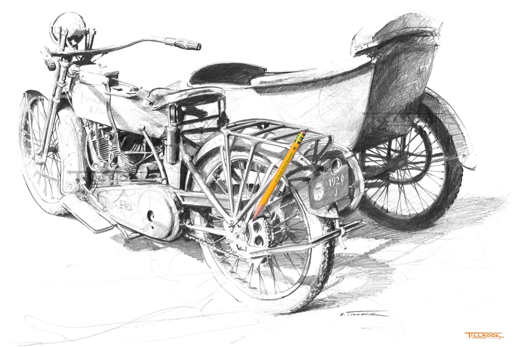 Image of 1920 J Sidecar 11x17 Print