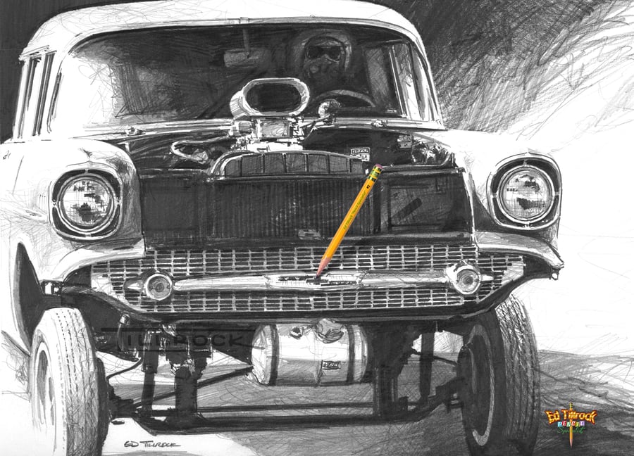 Image of '57 Gasser Signed and Numbered 20x24 Giclee' Print