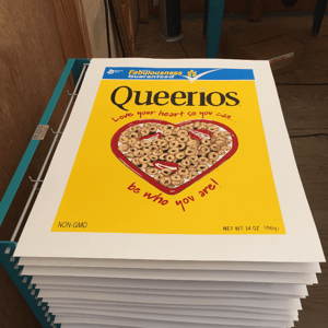 Image of "Queerios" 20" x 26" Limited Edition Serigraph