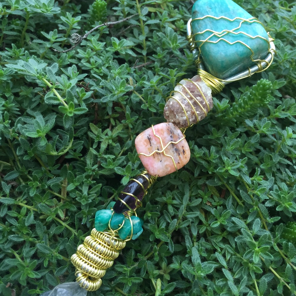 Image of Emotional Healing, Stress Relief, & Positive Transformation Crystal Wand