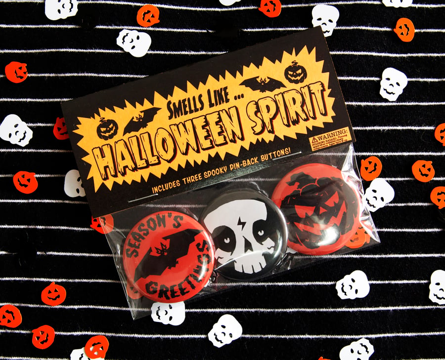 Image of Halloween Spirit Button Pack
