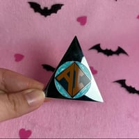 Image 7 of 2.25 Inch AndrAIa Icon 2nd Ed. - Silver Plated Finish Pin