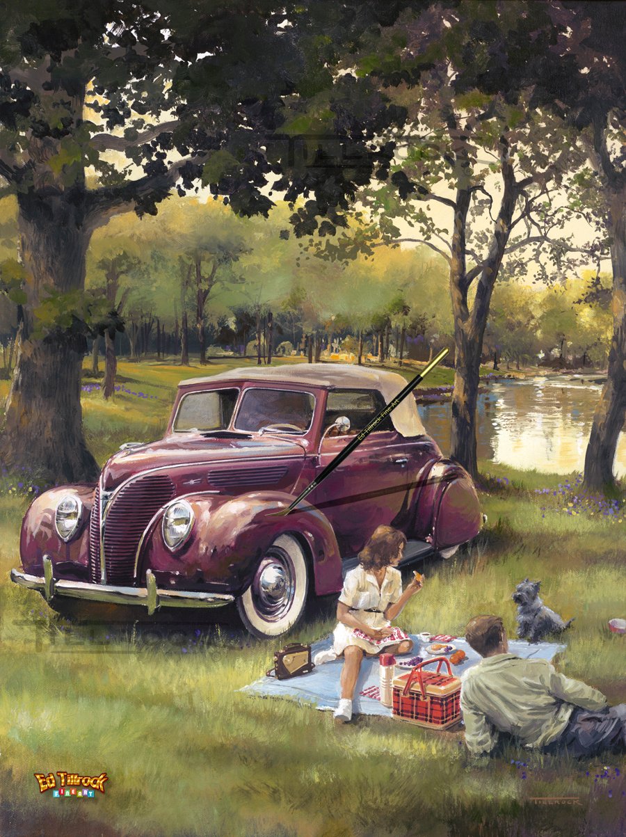 Image of "Picnic" Signed and Numbered Color Giclee' Print 