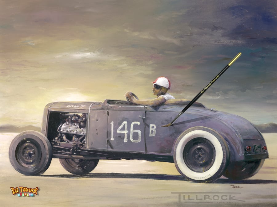 Image of "146B Roadster" Signed and Numbered Color Giclee' Print