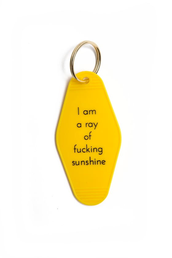 Image of i am a ray of fucking sunshine keytag