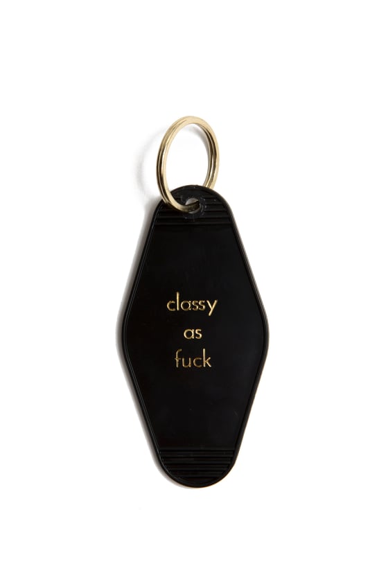 Image of classy as fuck keytag
