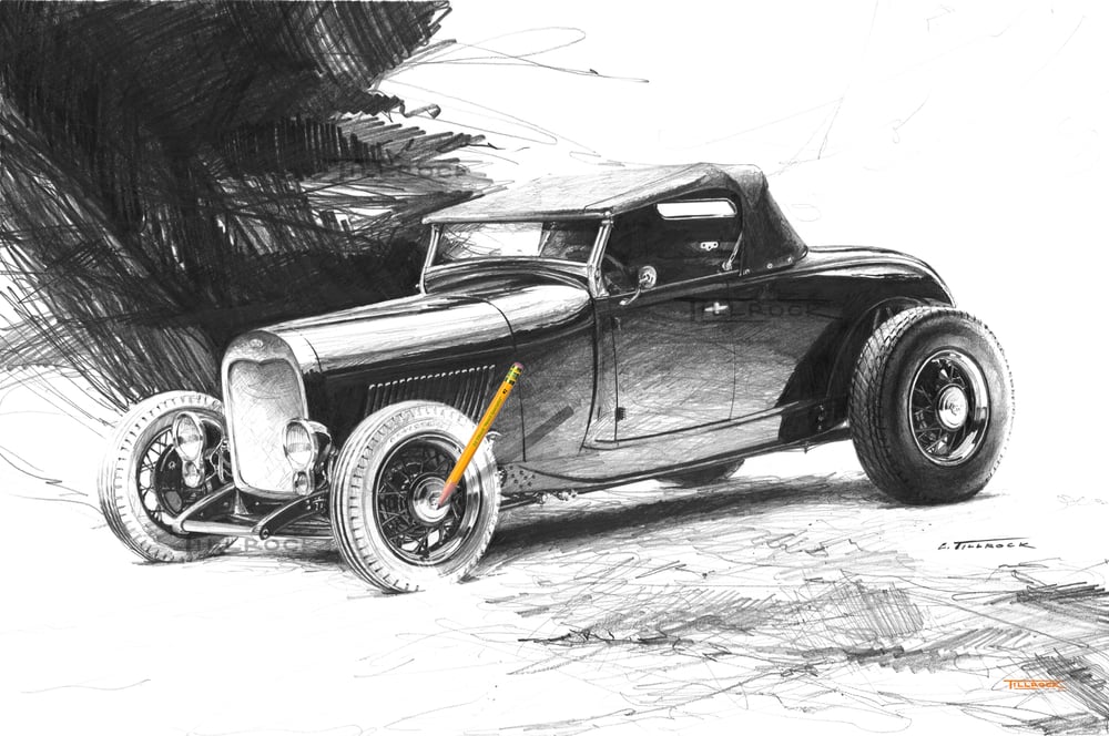 Image of "Scat Roadster" Signed and Numbered 20x24 Giclee' Print