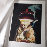 Image 4 of Artprint / giclée / kunsttryk / "Miraklet under min lampe II"