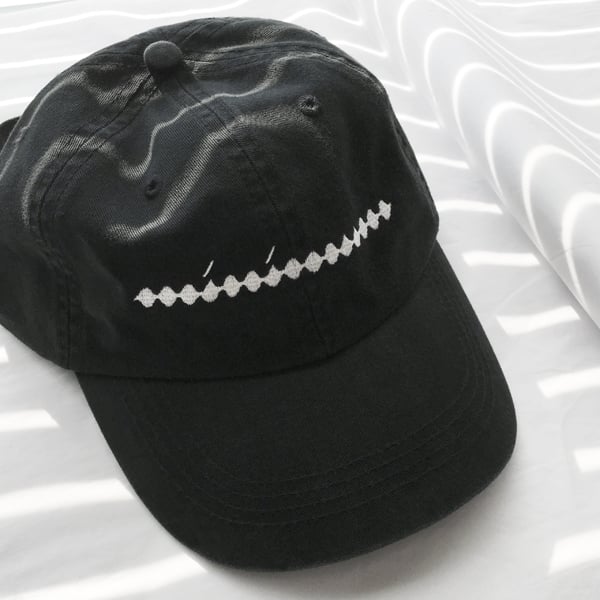 Image of Minimum Hat — white thread on black cap