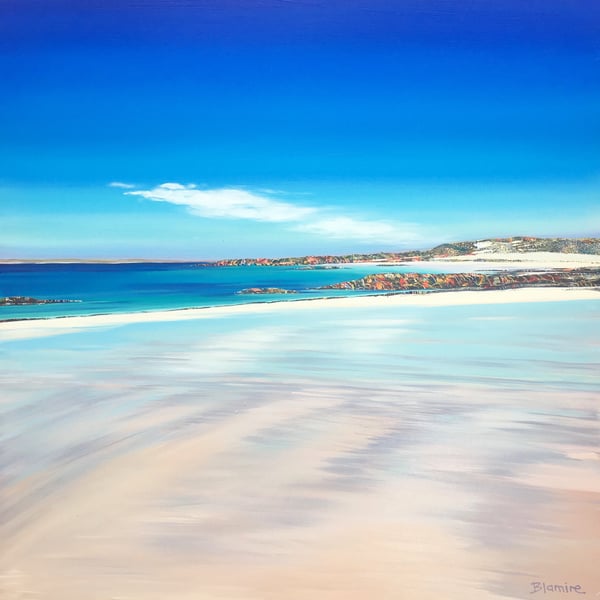 Image of Caolas wet sand Tiree LARGE print