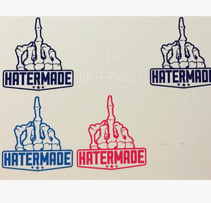 Image of "Middle Finger" Decal, Single Color (Set of 2)
