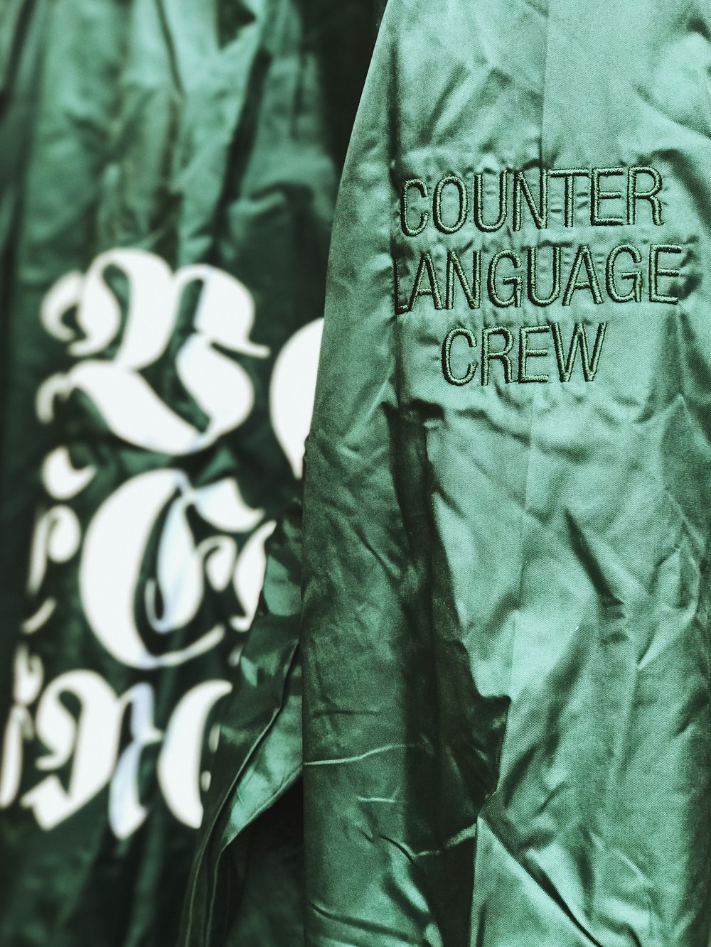 Image of East Side Powerviolence 'TEARS' Coaches Jacket (Hunter Green)