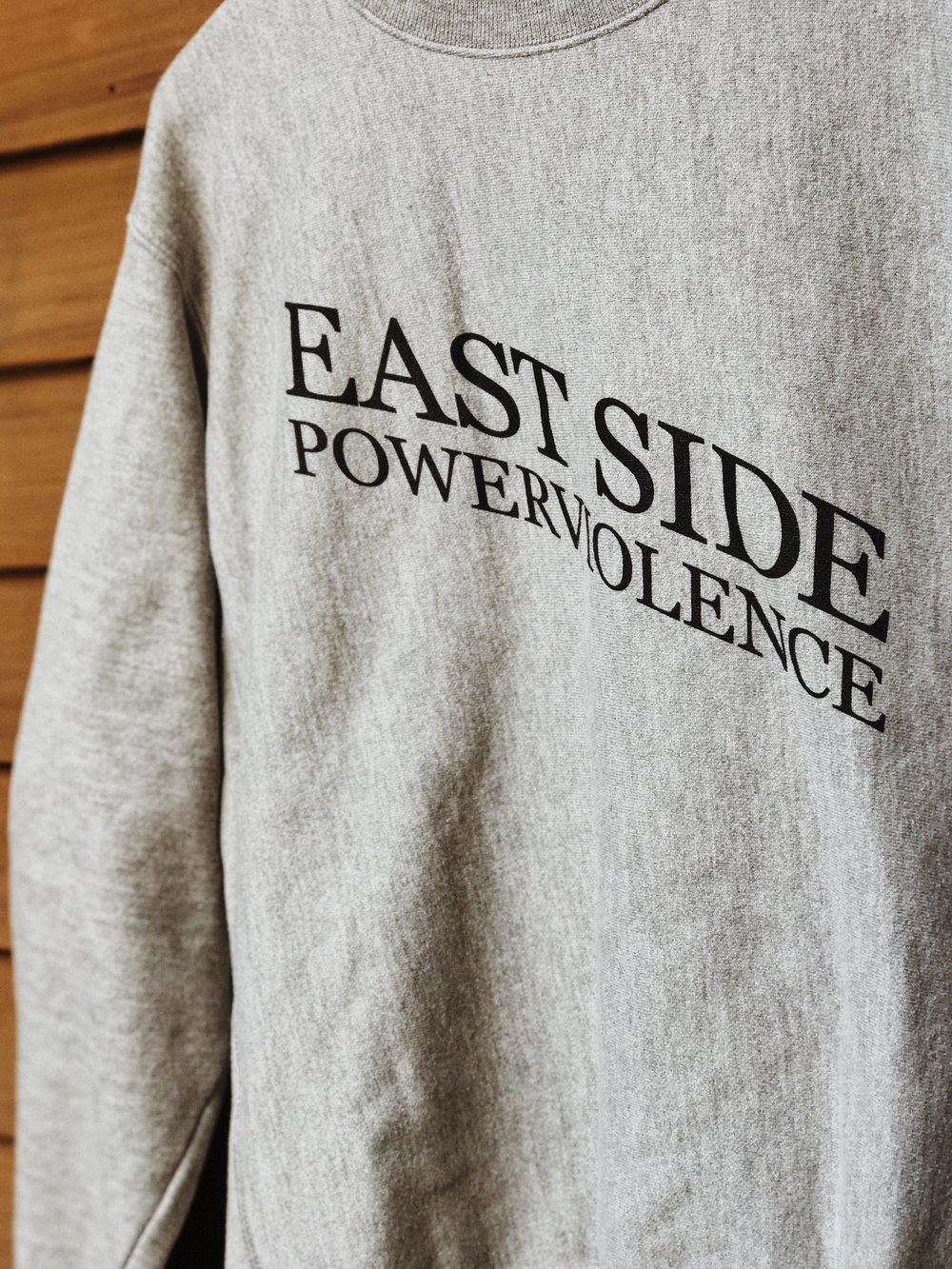Image of East Side Powerviolence 'PSYWAR' Crewneck (Oxford Grey)