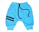 Image 2 of Blue Zipper shorts