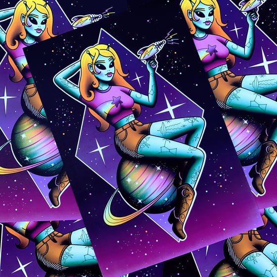 Image of 'Space Cowgirl' Print