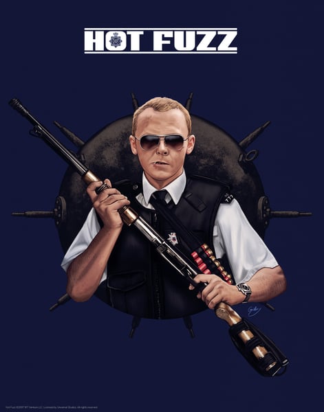 Image of Simon Pegg/Hot Fuzz 11x14" (officially licensed)