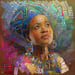 Image of THE AFRICAN BRICKS "A Zulu girl" (Limited edition fine art prints)