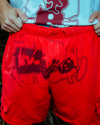 Image 2 of PRO CLUB RED ANGEL SHORTS (XL-3XL)
