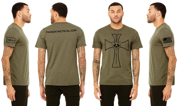 Image of MEN'S SHORT SLEEVE T-SHIRT - TEMPLAR CROSS