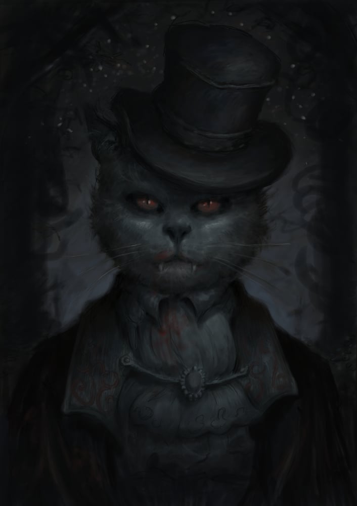 Image of vampire cat
