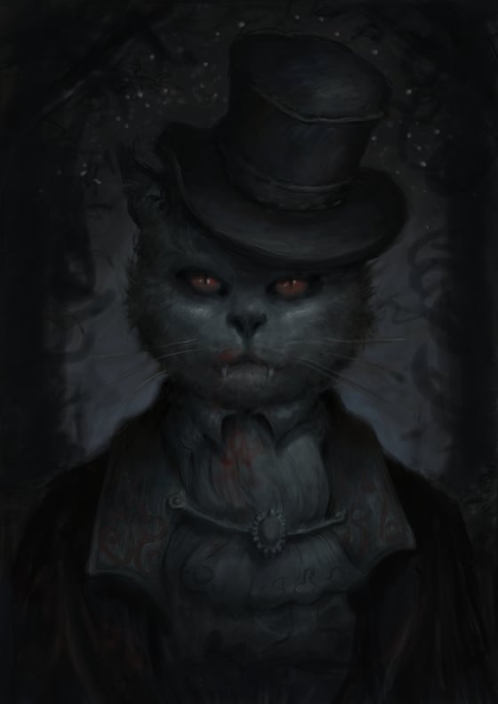 Image of vampire cat
