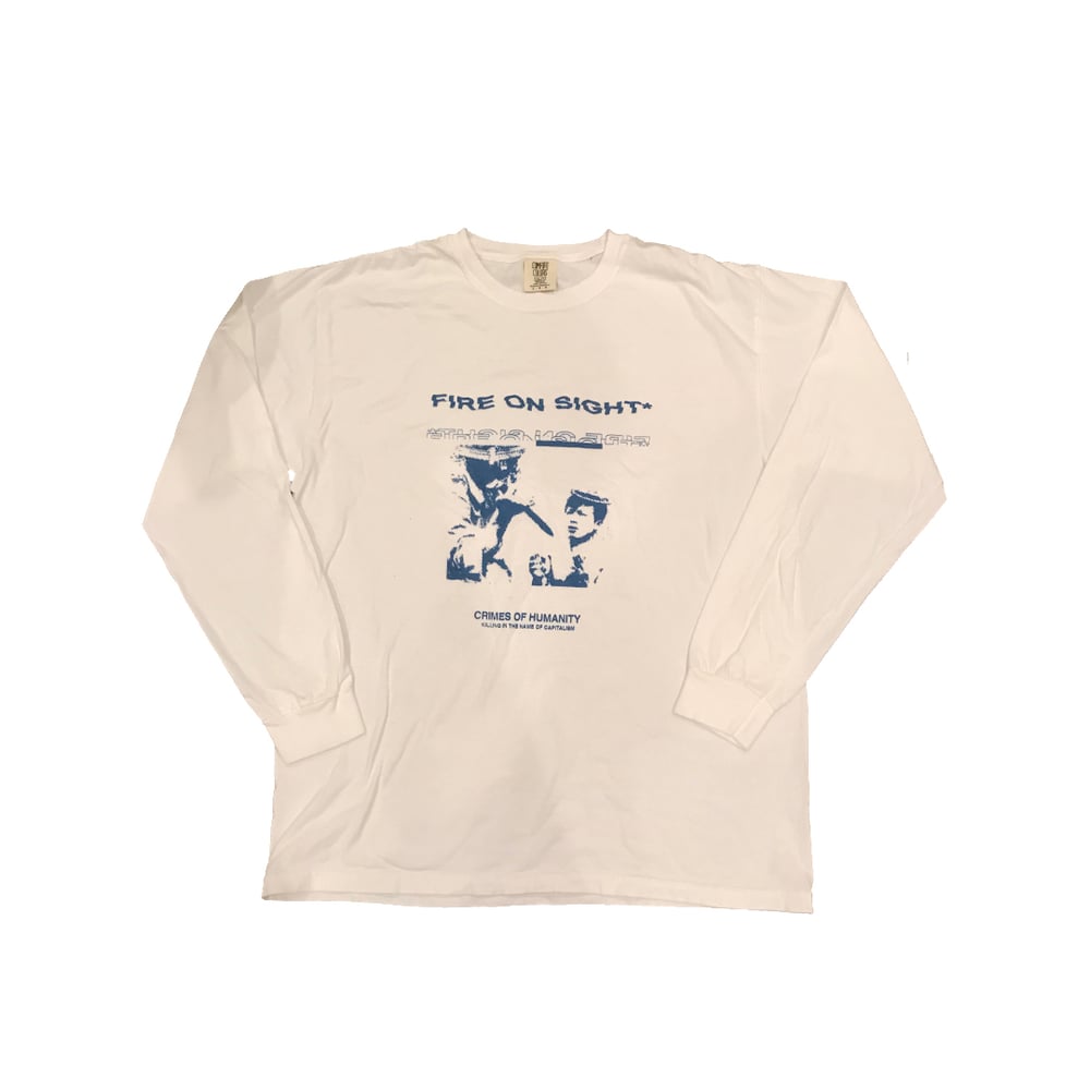 Image of Crimes of Humanity Long Sleeve Tee (Sand)