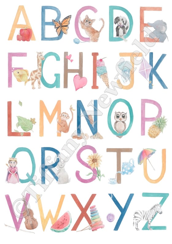 Image of Children's Alphabet Wall Art