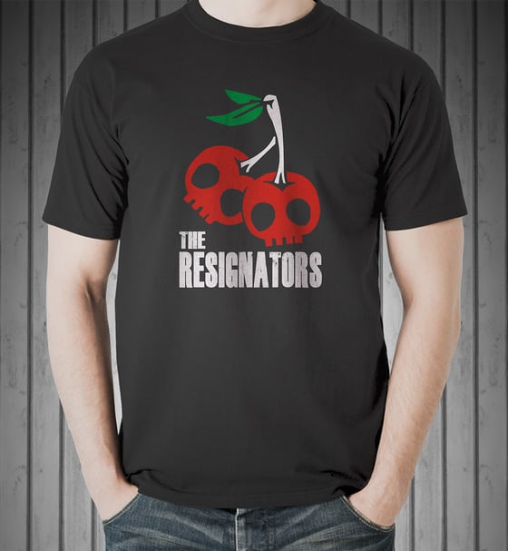 Image of The Resignators - Cherry Skull tee shirt 