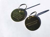 Image 2 of IF I CAN'T DANCE I DON'T WANT TO BE A PART OF YOUR REVOLUTION / BRASS KEYCHAIN