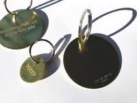 Image 3 of PERSIST / Small Brass Keychain