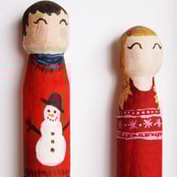 Image 4 of Christmas Peg Portrait