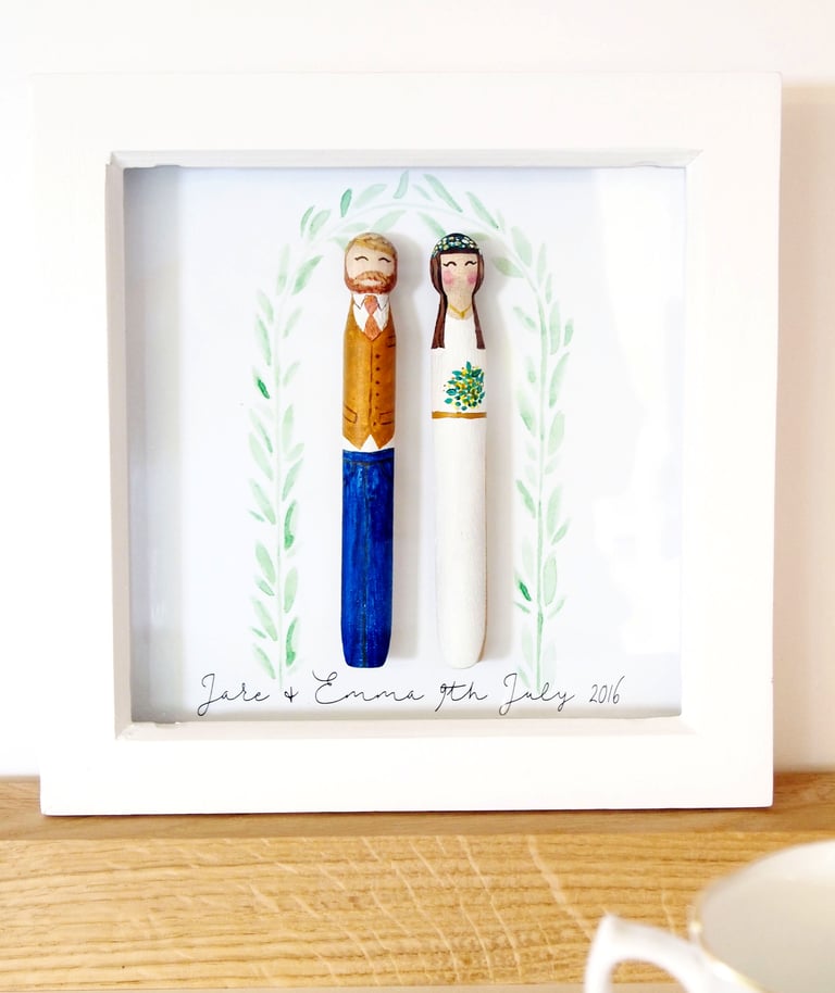 Wedding Peg Portrait