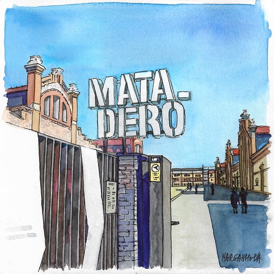 Image of Matadero Art Center - Madrid, Spain | Print | Watercolor | Acuarela