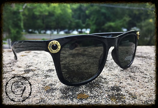 Image of Winchester 9mm Black Unisex Sunglasses w/ Black Crystal