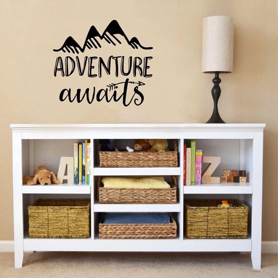 Image of "Adventure Awaits'' Wall Sticker